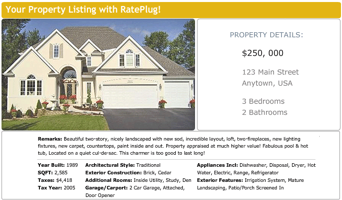 Sample Property Screen Shot