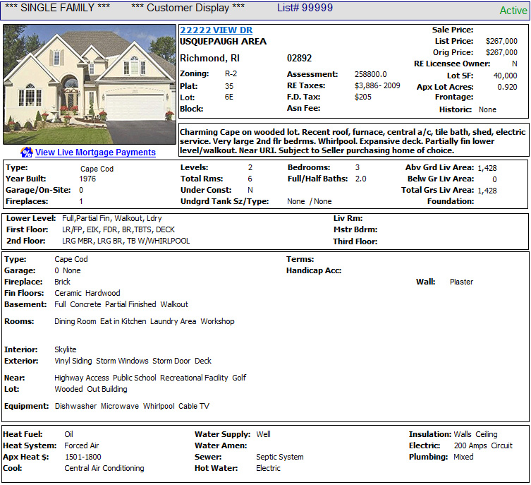 STWMLS Screen Shot