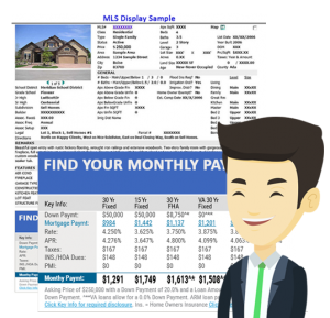 Agent building a property flyer inside the MLS