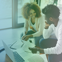 Real estate agent helping a buyer qualify their lender