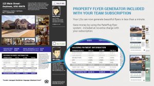 Compliant listing flyer with lender-provided financing options