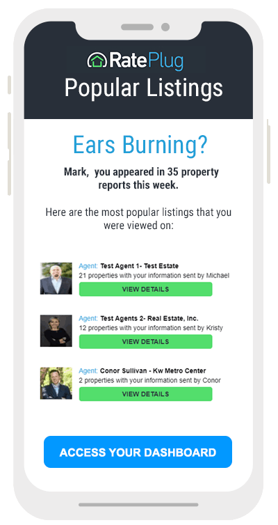 Buyer-activity notification shown on a smartphone