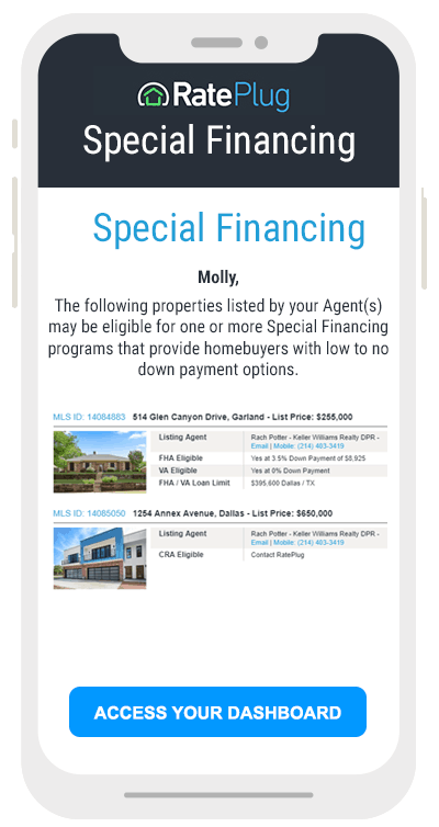 Special financing options highlighted in RatePlug